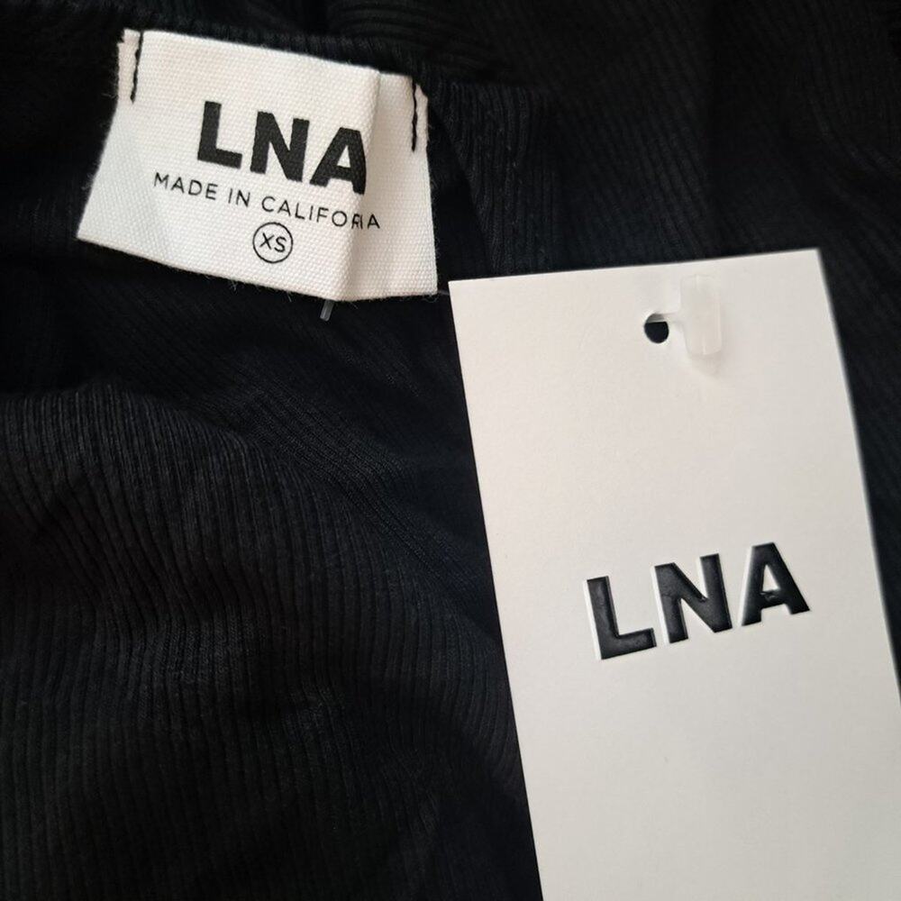 LNA Micro Rib Open Back Top - Picture 2 of 7